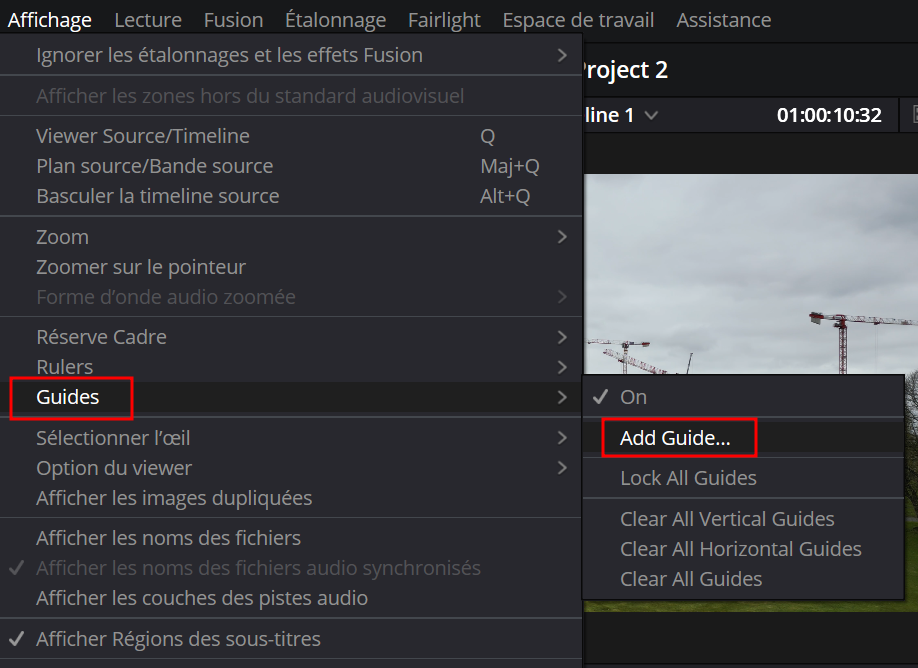 Ajouter des guides